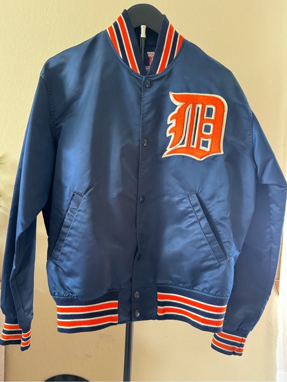 Detroit Tigers Starter (vintage) satin bomber/varsity jacket